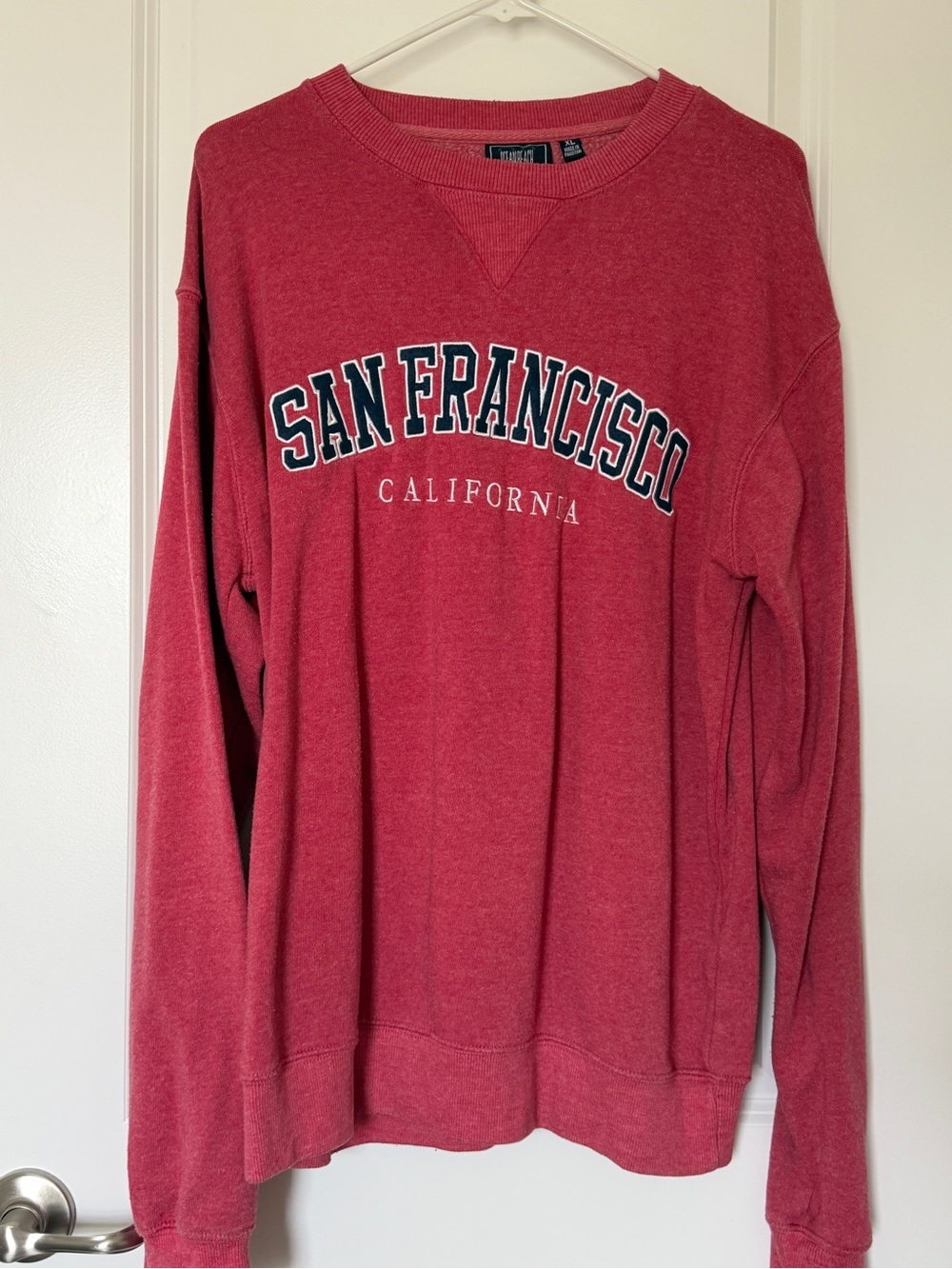 San Francisco California Crewneck Sweater - Red